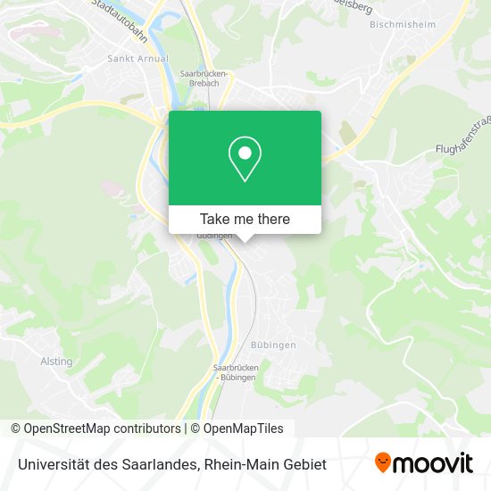 Карта Universität des Saarlandes
