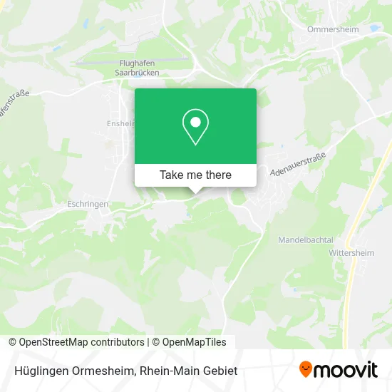 Hüglingen Ormesheim map