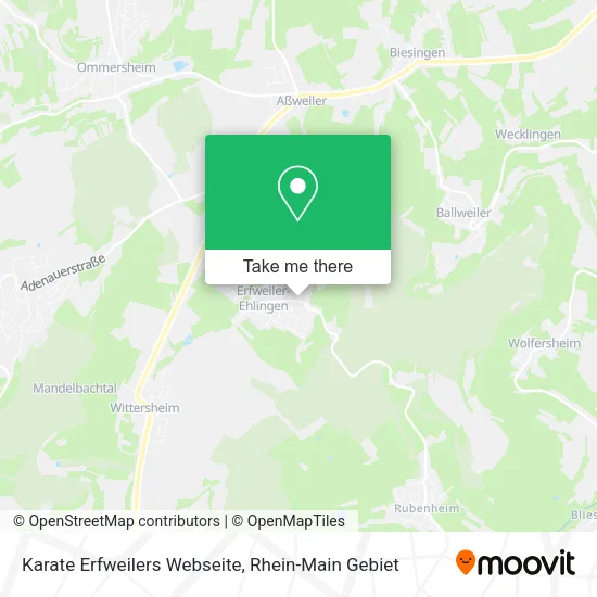 Карта Karate Erfweilers Webseite