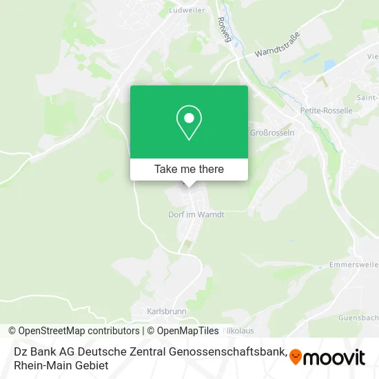 Карта Dz Bank AG Deutsche Zentral Genossenschaftsbank