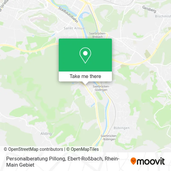 Карта Personalberatung Pillong, Ebert-Roßbach