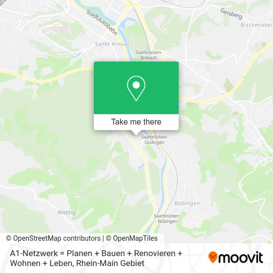 A1-Netzwerk = Planen + Bauen + Renovieren + Wohnen + Leben map