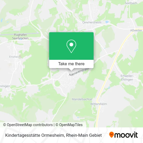 Карта Kindertagesstätte Ormesheim