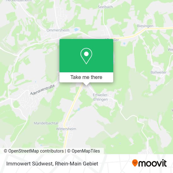Карта Immowert Südwest