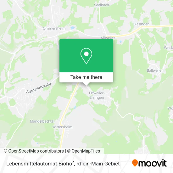 Карта Lebensmittelautomat Biohof