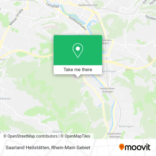 Карта Saarland Heilstätten