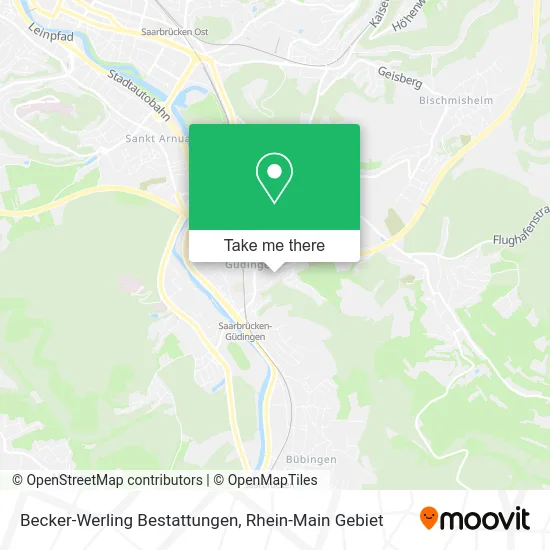 Карта Becker-Werling Bestattungen