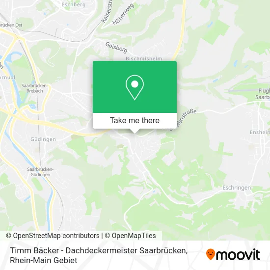 Карта Timm Bäcker - Dachdeckermeister Saarbrücken