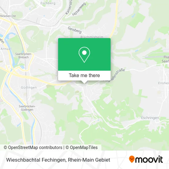 Карта Wieschbachtal Fechingen
