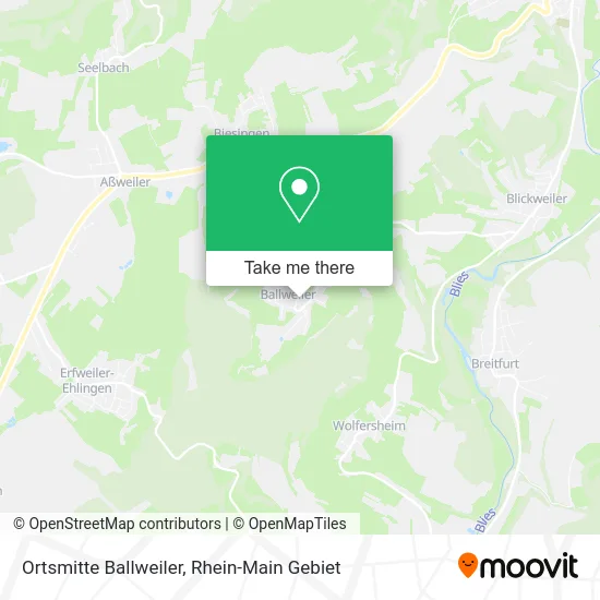 Карта Ortsmitte Ballweiler