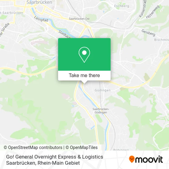 Карта Go! General Overnight Express & Logistics Saarbrücken