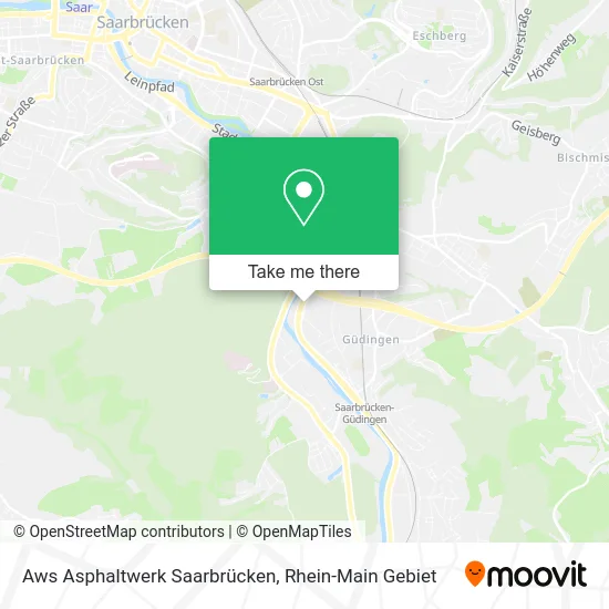 Карта Aws Asphaltwerk Saarbrücken
