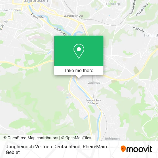 Карта Jungheinrich Vertrieb Deutschland