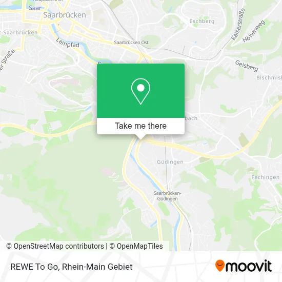 REWE To Go map