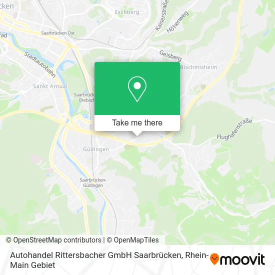 Карта Autohandel Rittersbacher GmbH Saarbrücken