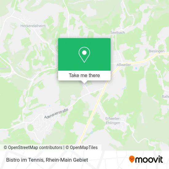 Карта Bistro im Tennis