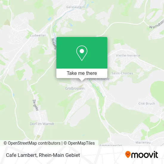 Карта Cafe Lambert