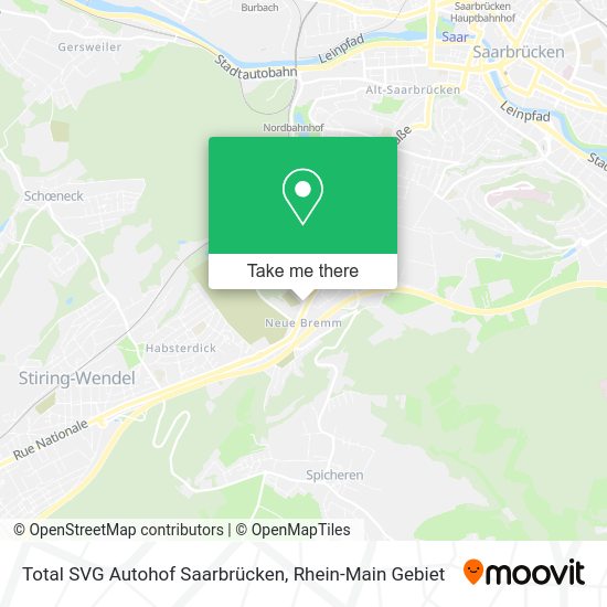Карта Total SVG Autohof Saarbrücken