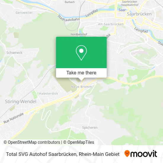 Карта Total SVG Autohof Saarbrücken