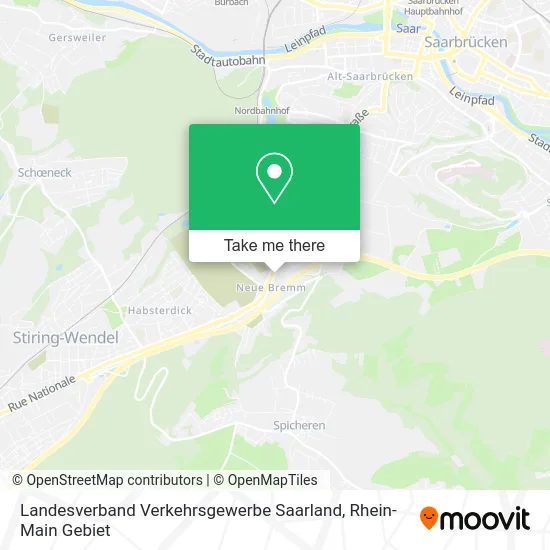 Карта Landesverband Verkehrsgewerbe Saarland