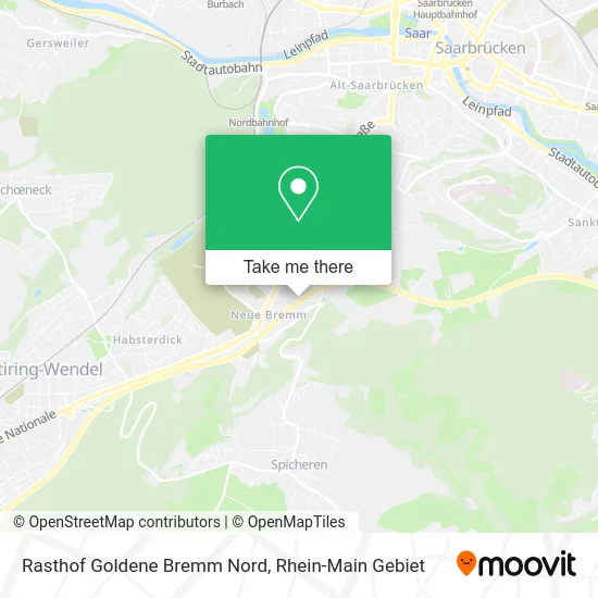 Карта Rasthof Goldene Bremm Nord