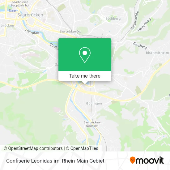 Карта Confiserie Leonidas im
