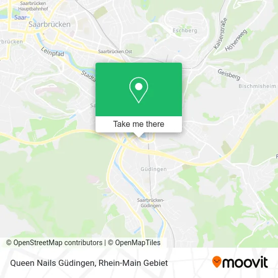 Карта Queen Nails Güdingen