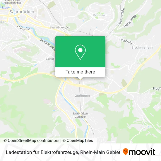 Карта Ladestation für Elektrofahrzeuge