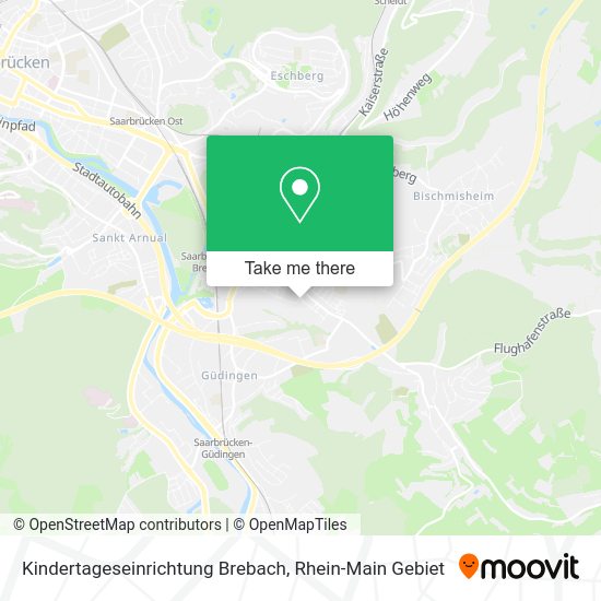 Карта Kindertageseinrichtung Brebach