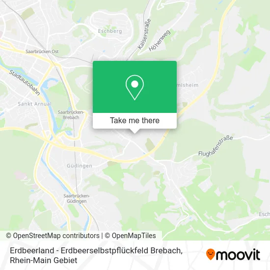 Карта Erdbeerland - Erdbeerselbstpflückfeld Brebach