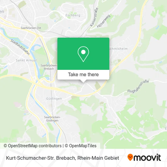 Карта Kurt-Schumacher-Str. Brebach