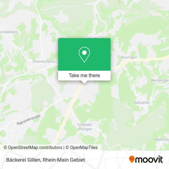 Карта Bäckerei Gillen