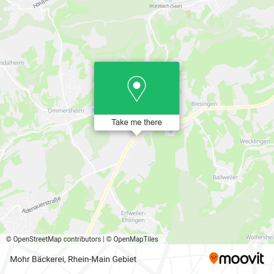 Карта Mohr Bäckerei