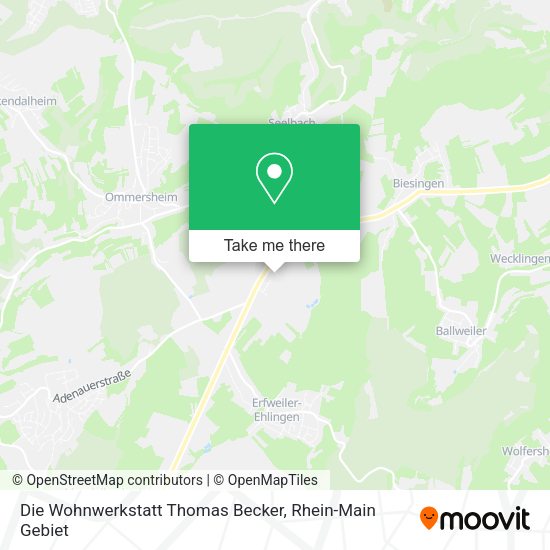 Карта Die Wohnwerkstatt Thomas Becker