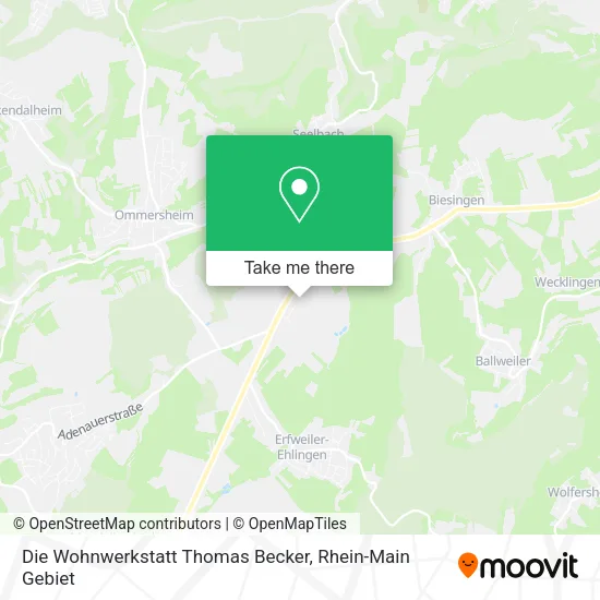 Карта Die Wohnwerkstatt Thomas Becker