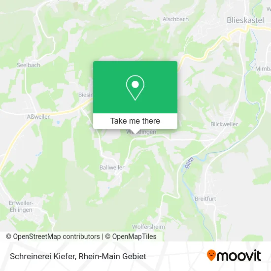 Карта Schreinerei Kiefer