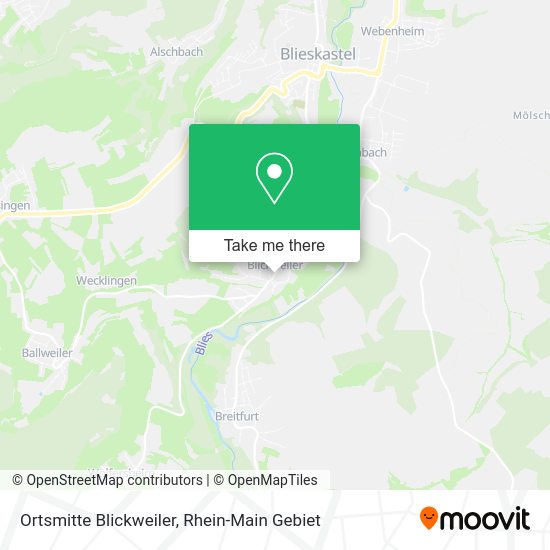 Карта Ortsmitte Blickweiler