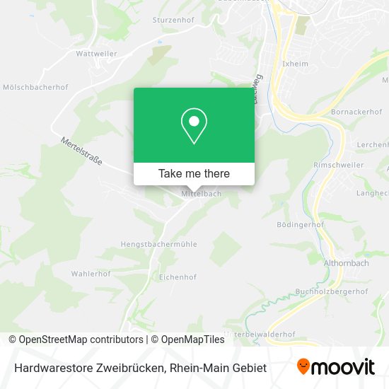 Карта Hardwarestore Zweibrücken