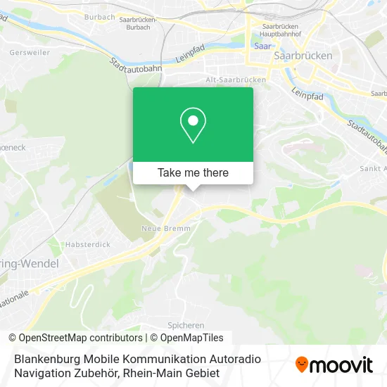 Карта Blankenburg Mobile Kommunikation Autoradio Navigation Zubehör