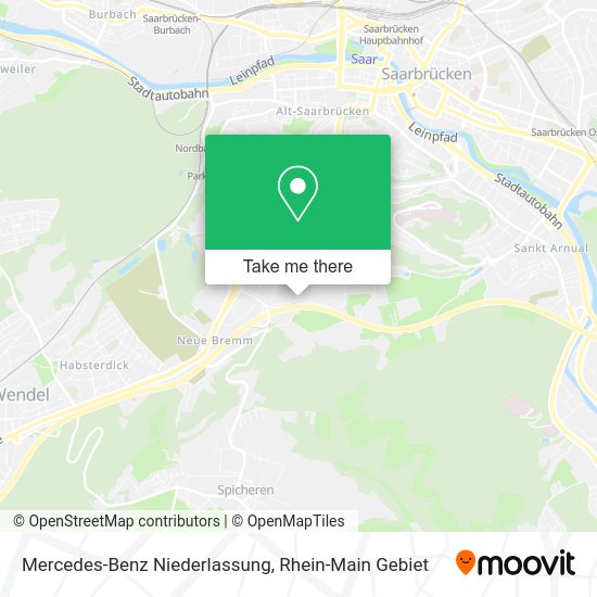 Карта Mercedes-Benz Niederlassung