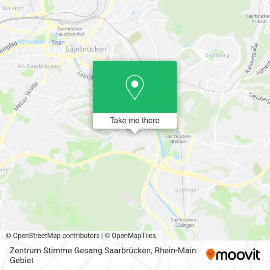 Карта Zentrum Stimme Gesang Saarbrücken
