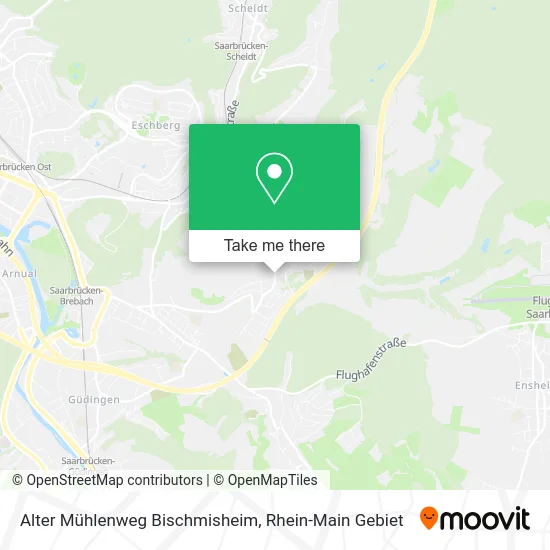 Карта Alter Mühlenweg Bischmisheim