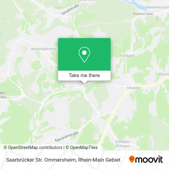 Карта Saarbrücker Str. Ommersheim