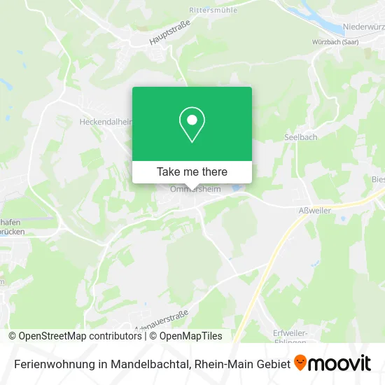 Карта Ferienwohnung in Mandelbachtal