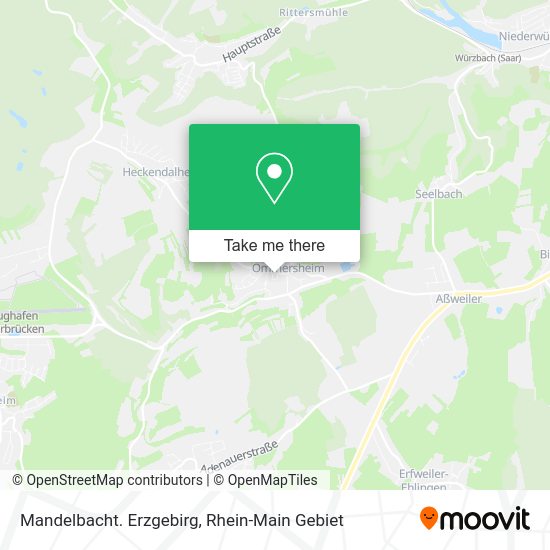 Карта Mandelbacht. Erzgebirg