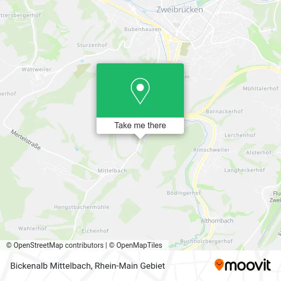 Карта Bickenalb Mittelbach
