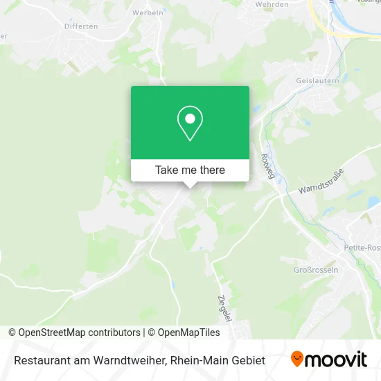 Карта Restaurant am Warndtweiher