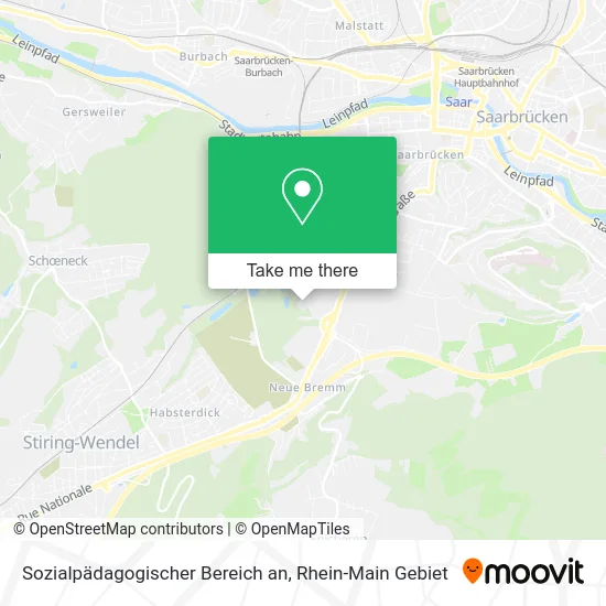 Карта Sozialpädagogischer Bereich an
