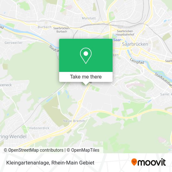 Карта Kleingartenanlage