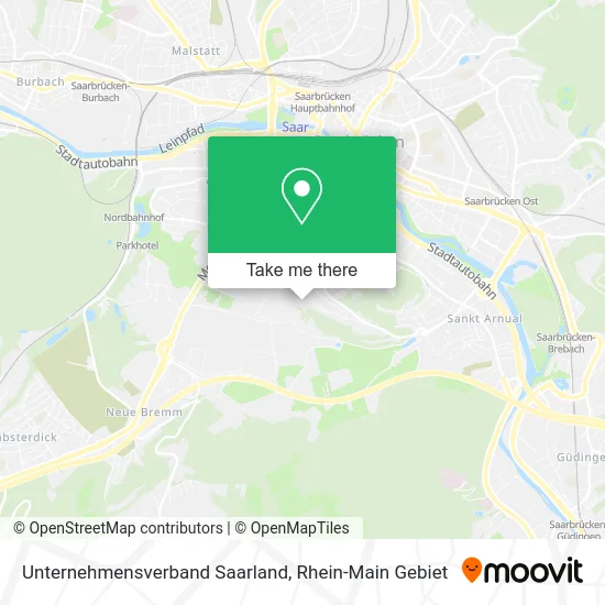 Карта Unternehmensverband Saarland